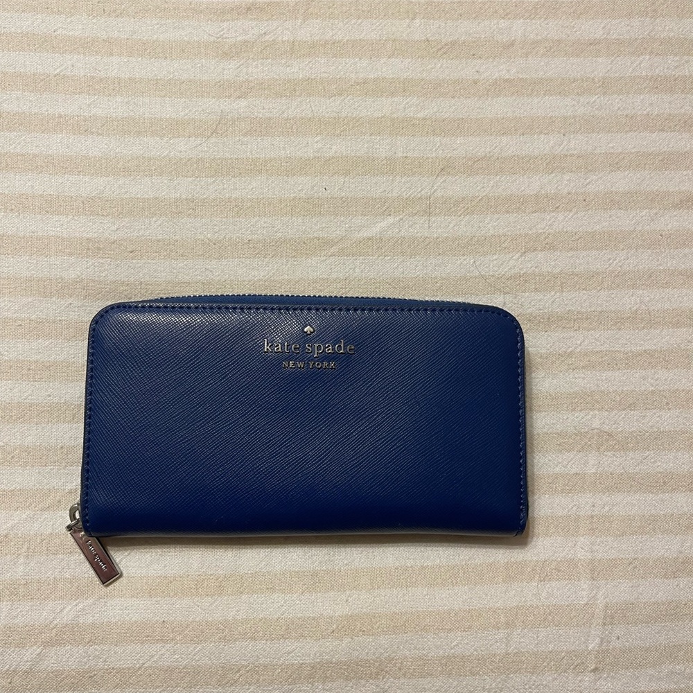 Kate Spade Royal Blue Leather Wallet